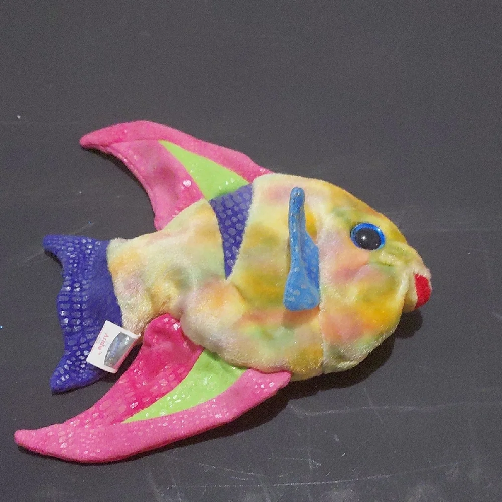 Colorful Plush Fish Toy for Pets